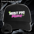 Printed Snap Back CAP - Mint Piglet Race It