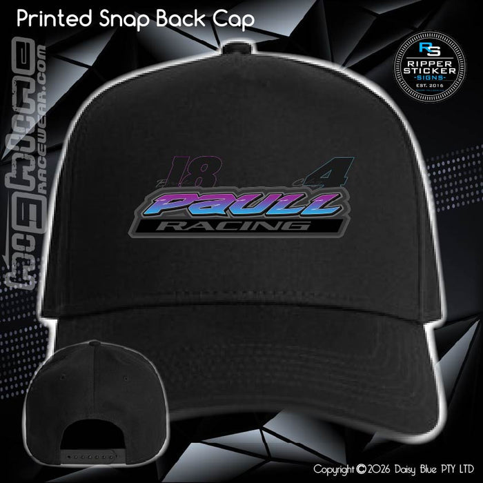Printed Snap Back CAP - Paull Racing