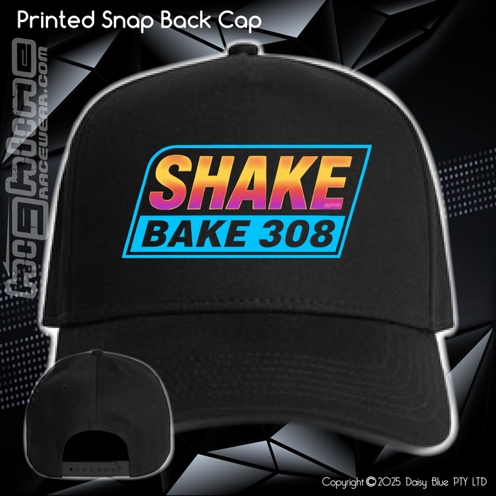 Printed Snap Back CAP - Shake Bake 308 Sunset