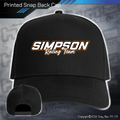 Printed Snap Back CAP - Simpson Racing Team