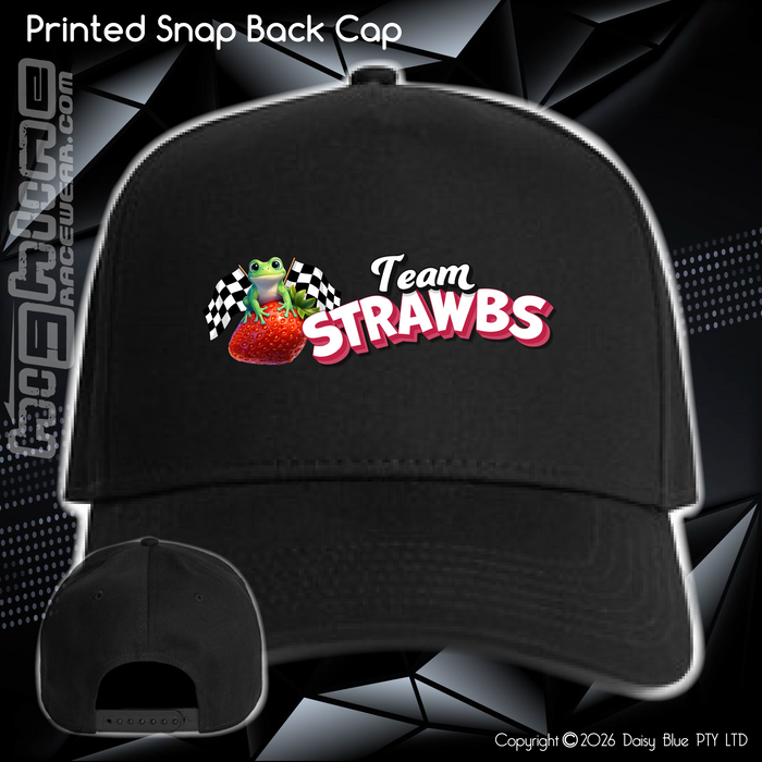 Printed Snap Back CAP - Strawbs