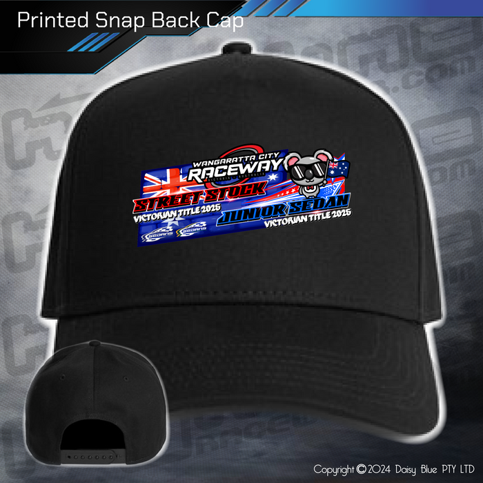 Printed Snap Back CAP - Streetie/Junior Vic Title 2025