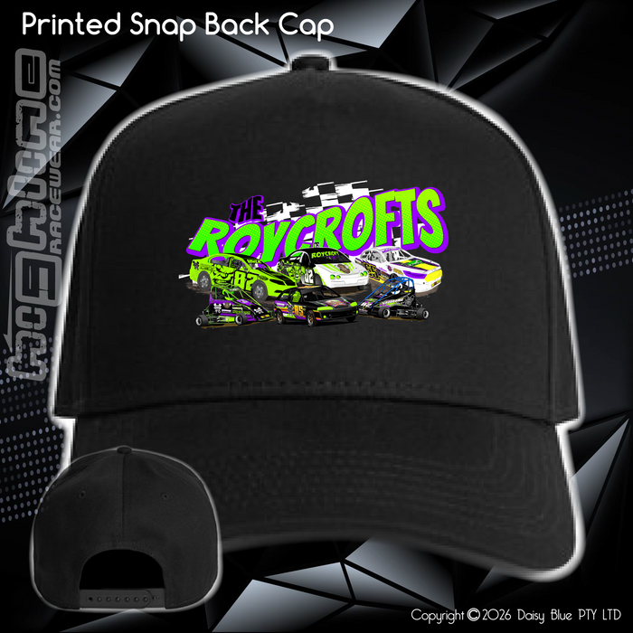 Printed Snap Back CAP - The Roycrofts
