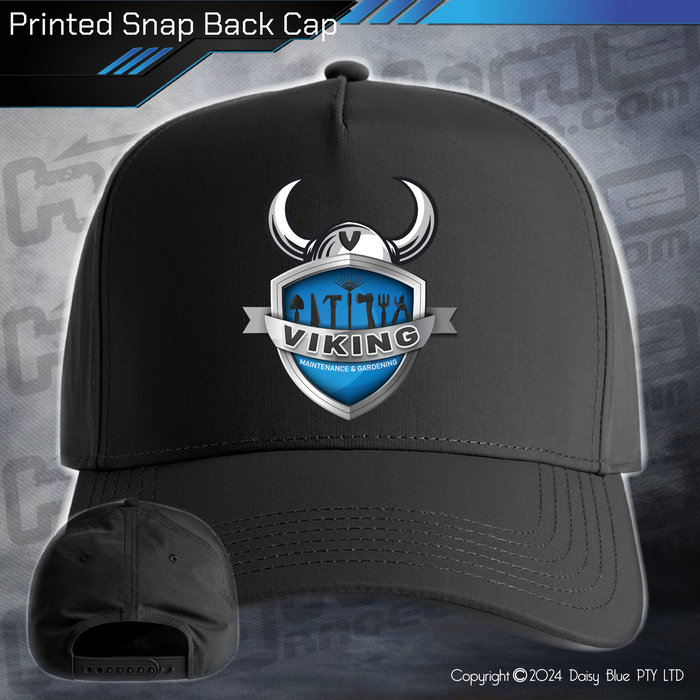 Printed Snap Back CAP - Viking Maintenance & Gardening