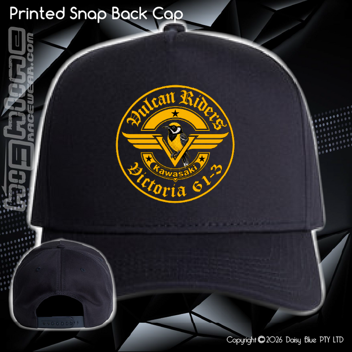 Printed Snap Back CAP - Vulcan Riders 2024