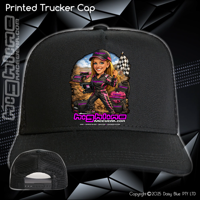 Printed Trucker Cap - Ai Custom Caricature