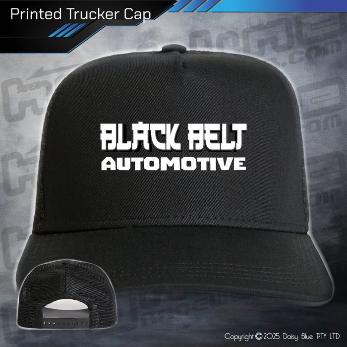 Printed Trucker Cap - Black Belt Automotive