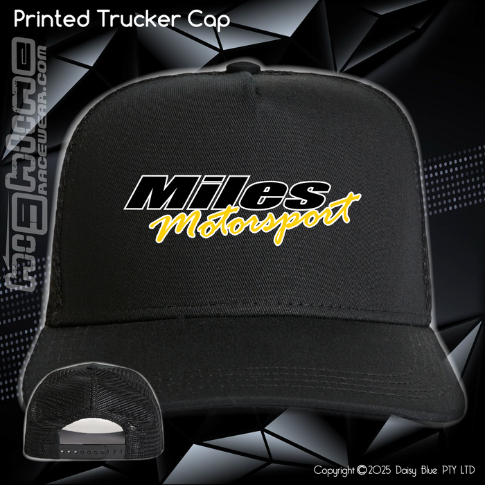Printed Trucker Cap - Miles Motorsport