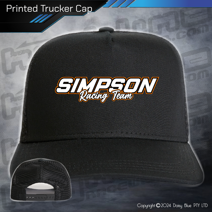 Printed Trucker Cap - Simpson Racing Team