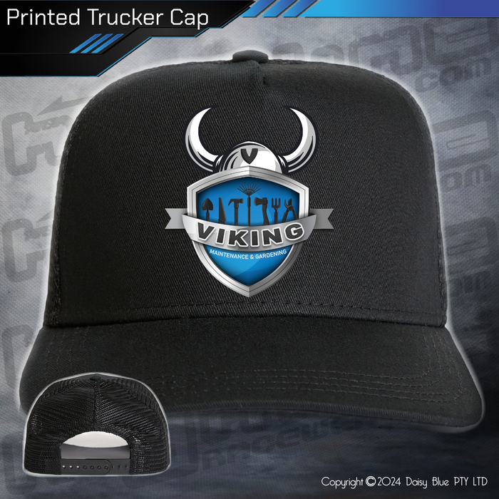 Printed Trucker Cap - Viking Maintenance & Gardening
