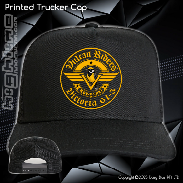 Printed Trucker Cap - Vulcan Riders 2024
