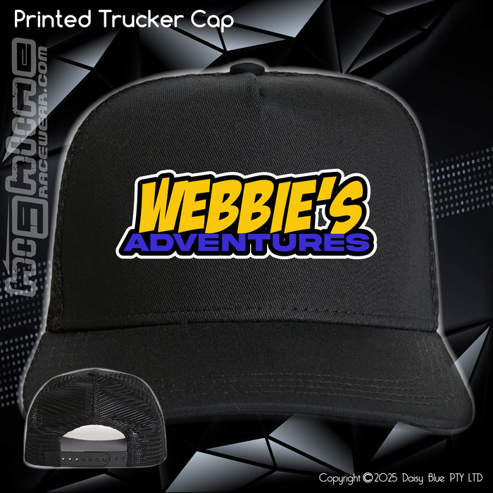 Printed Trucker Cap - Webbies Adventures