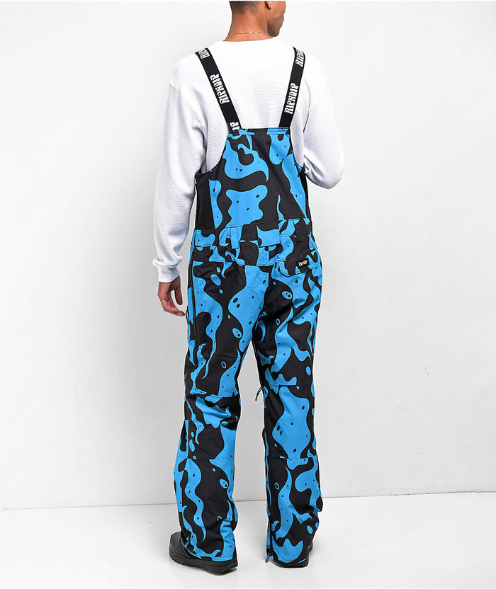 RIPNDIP Psychedelic Snowboard Bib Pants (Blue)