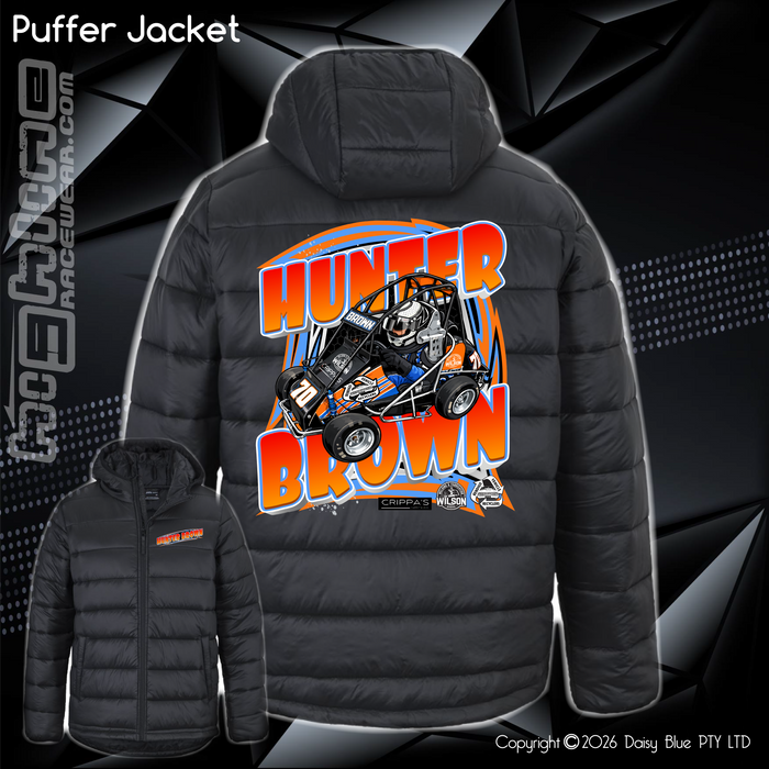 Puffer Jacket - Hunter Brown
