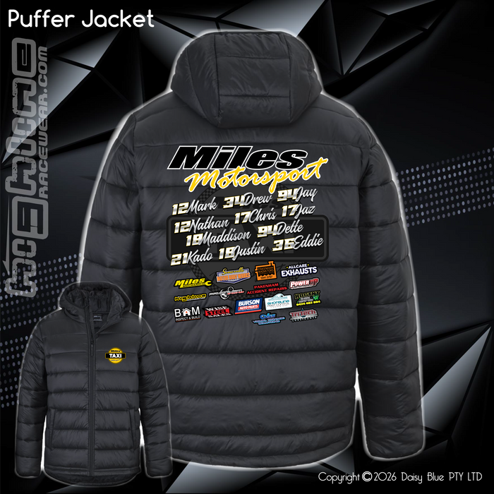 Puffer Jacket - Miles Motorsport
