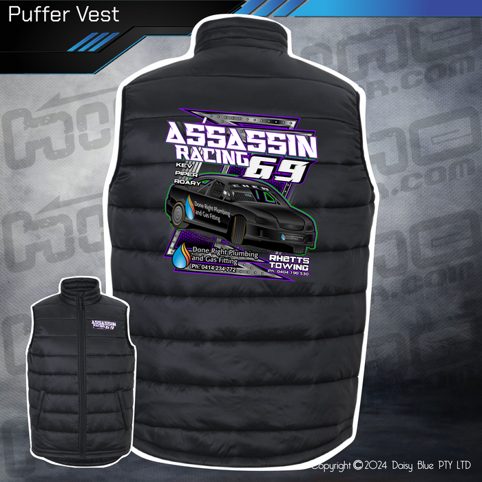 Puffer Vest - Assassin Racing