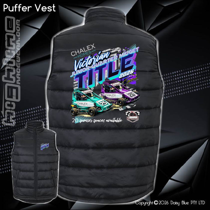 Puffer Vest - Chalex Homes Junior Quarter Midget Vic Title 2026