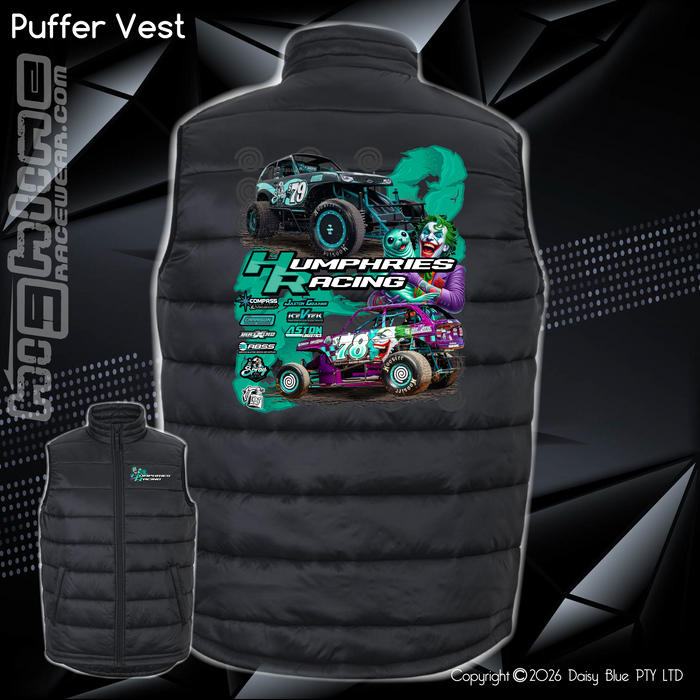 Puffer Vest - Humphries Racing