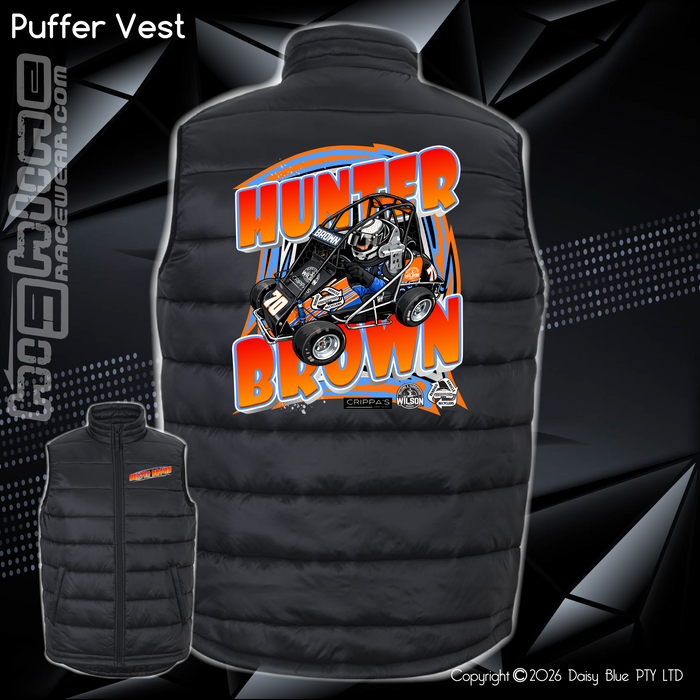 Puffer Vest - Hunter Brown