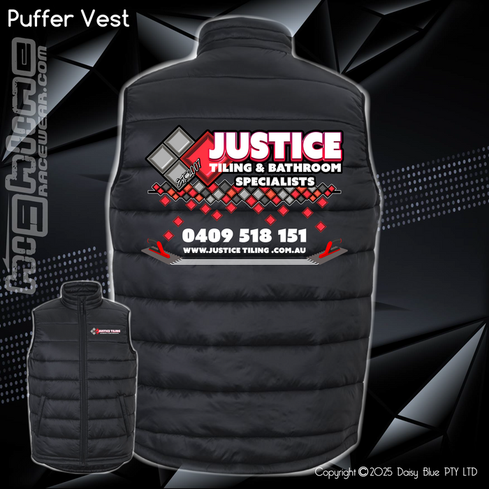 Puffer Vest - Justice Tiling