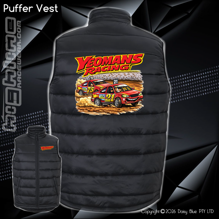 Puffer Vest - Yeomans Racing