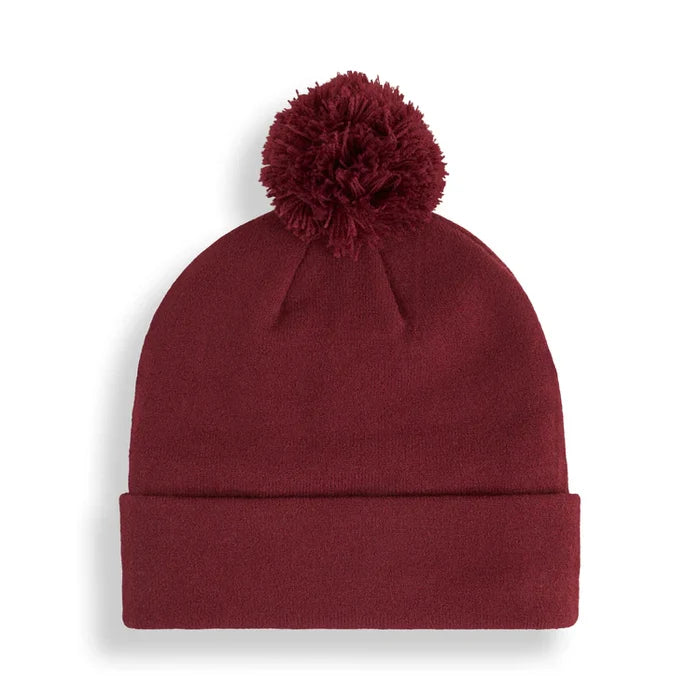 Puma Golf Wrmlbl Removable Pom Beanie Maroon Color.