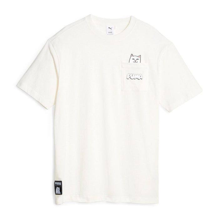 RIPNDIP PUMA X RIPNDIP Lord Nermal Pocket Tee (Warm White)