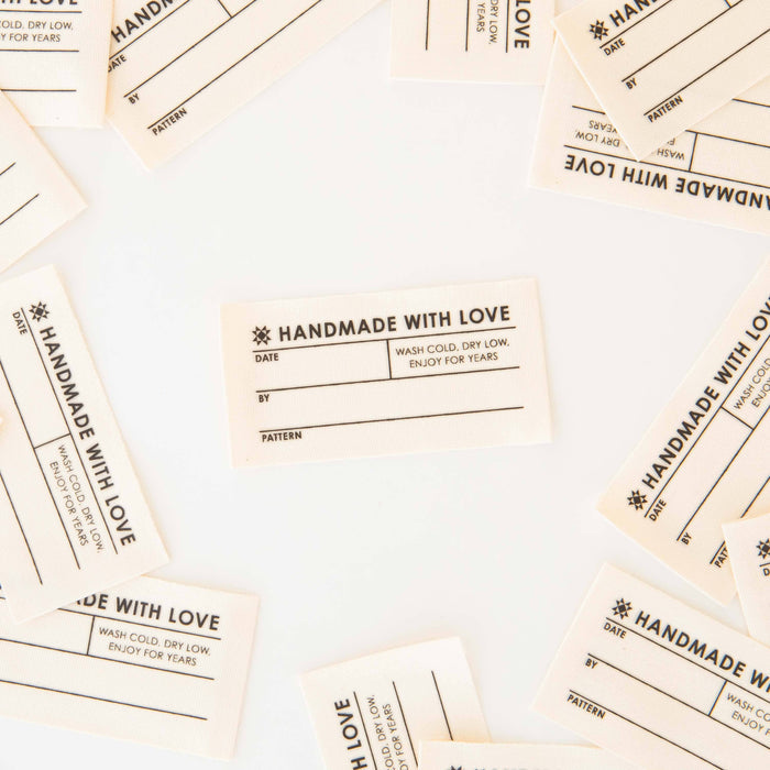 Quilt Info Large Write-In Organic Cotton Sewing Labels