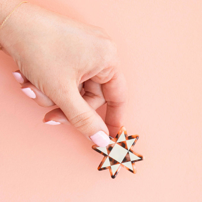 Quilt Star Hair Clip