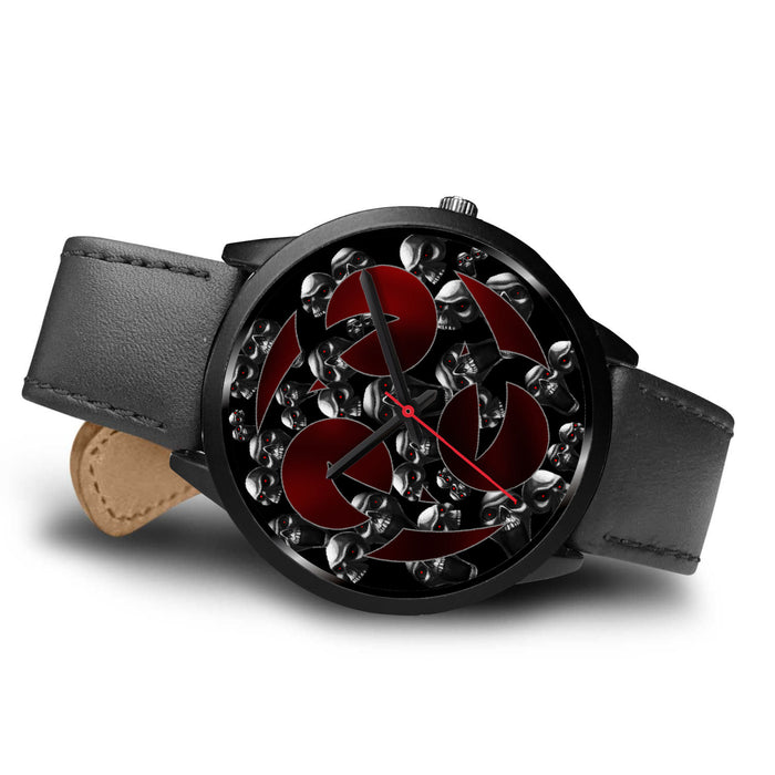 Red Eye Version Black Leather Black Metal Mesh Black Link
