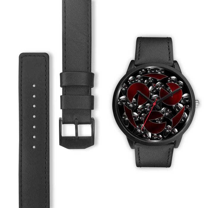 Red Eye Version Black Leather Black Metal Mesh Black Link