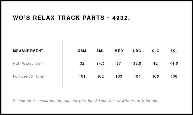 Relax Track Pants - Indy/Kobi