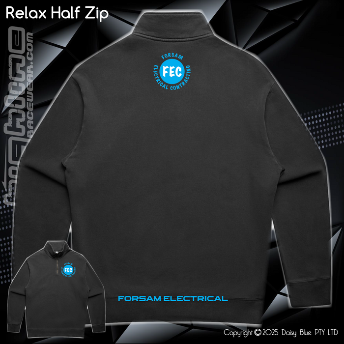 Relaxed 1/2 Zip Crew Sweater - Forsam