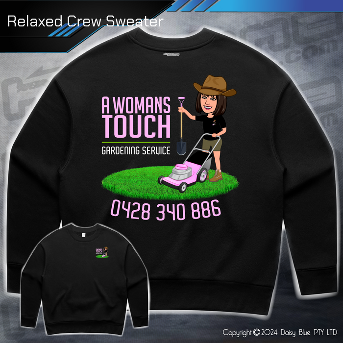 Relaxed Crew Sweater - A Womans Touch Gardening Service