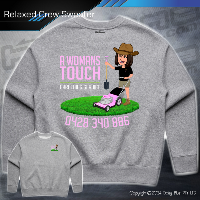 Relaxed Crew Sweater - A Womans Touch Gardening Service