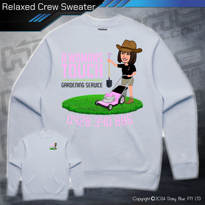 Relaxed Crew Sweater - A Womans Touch Gardening Service