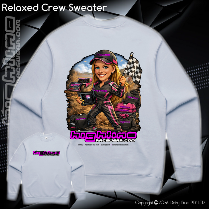 Relaxed Crew Sweater - Ai Custom Caricature