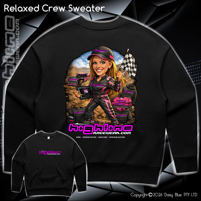 Relaxed Crew Sweater - Ai Custom Caricature
