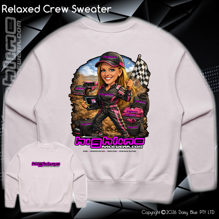 Relaxed Crew Sweater - Ai Custom Caricature