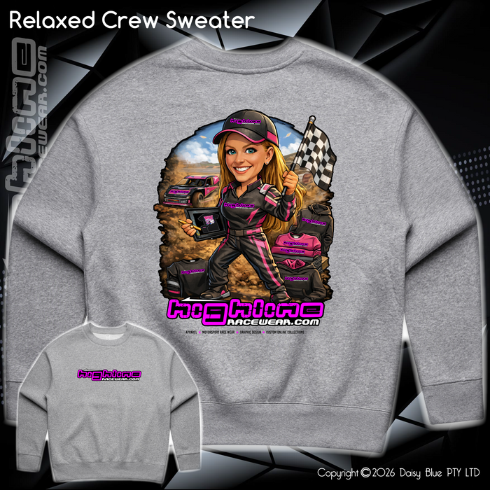 Relaxed Crew Sweater - Ai Custom Caricature