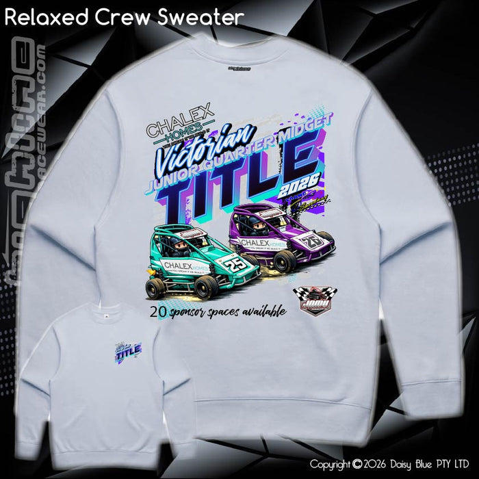 Relaxed Crew Sweater - Chalex Homes Junior Quarter Midget Vic Title 2026