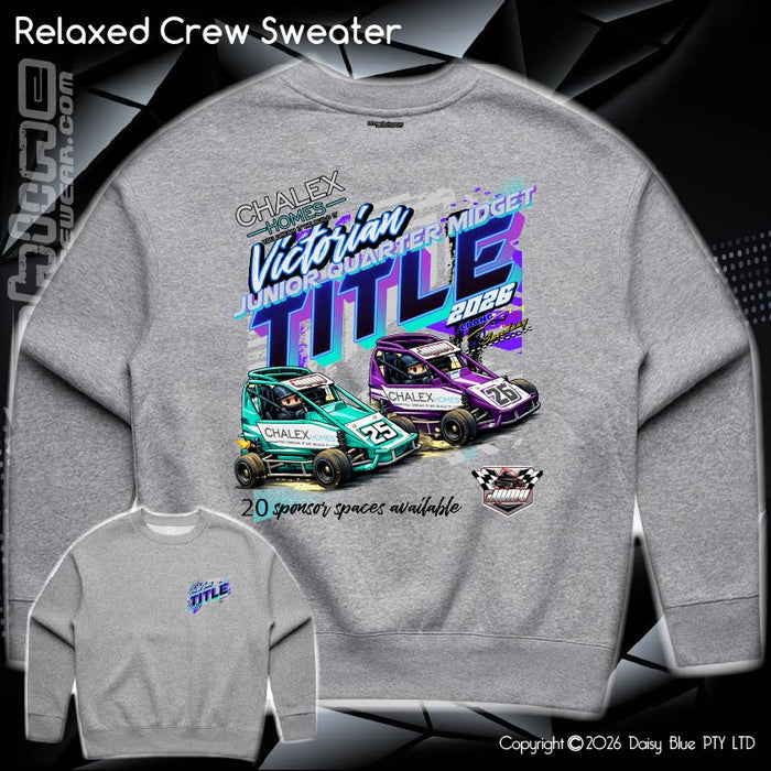 Relaxed Crew Sweater - Chalex Homes Junior Quarter Midget Vic Title 2026