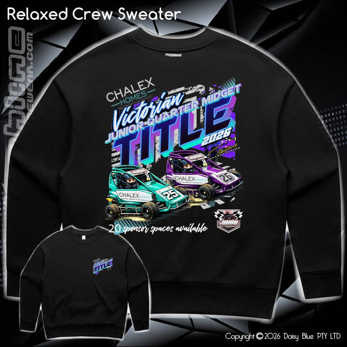 Relaxed Crew Sweater - Chalex Homes Junior Quarter Midget Vic Title 2026