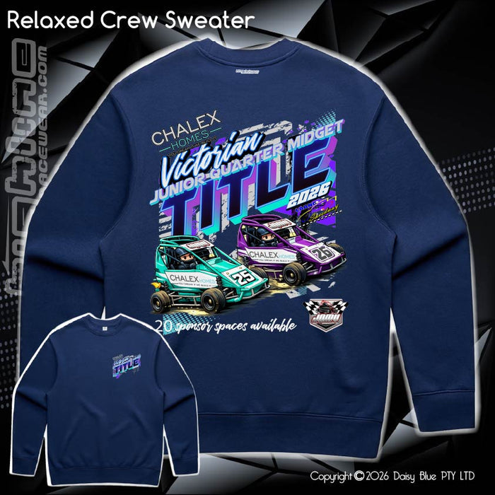 Relaxed Crew Sweater - Chalex Homes Junior Quarter Midget Vic Title 2026