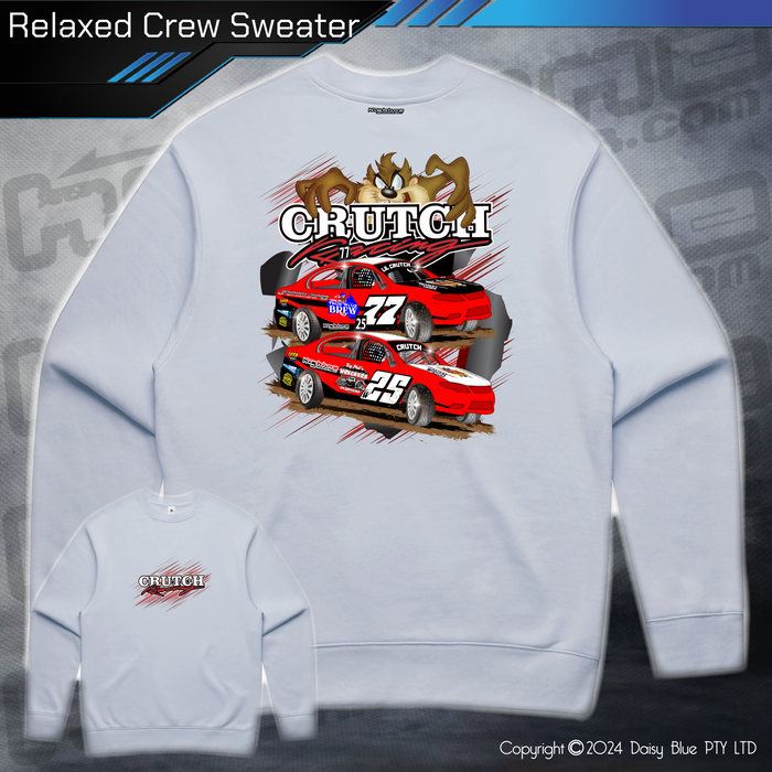 Relaxed Crew Sweater - Crutch Racing