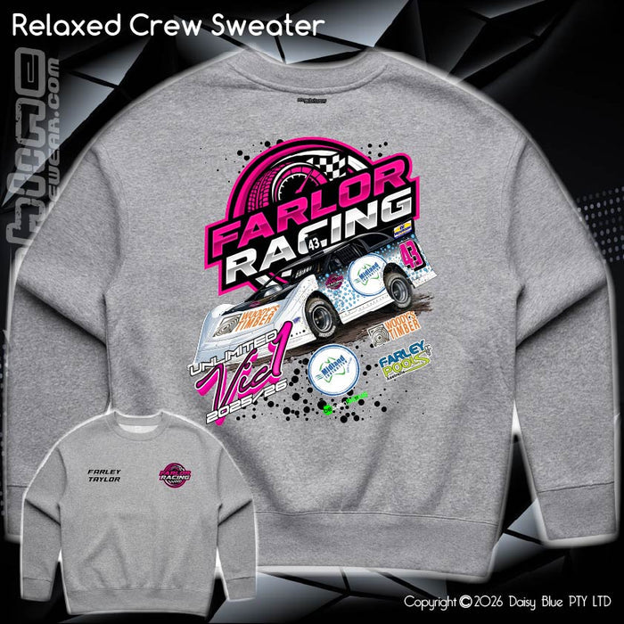 Relaxed Crew Sweater - Farlor Racing