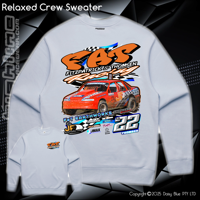 Relaxed Crew Sweater - FAT Racing