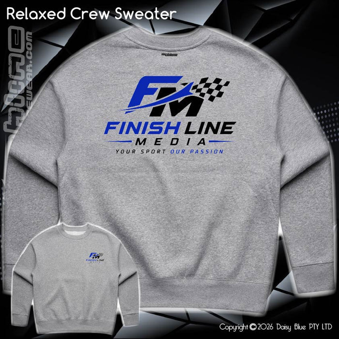 Relaxed Crew Sweater - Finish Line media
