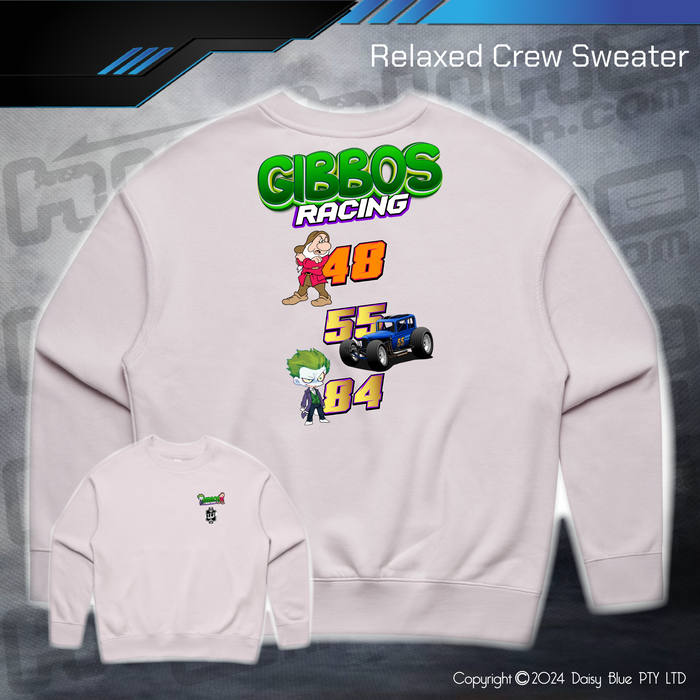 Relaxed Crew Sweater - Gibbo's Racing