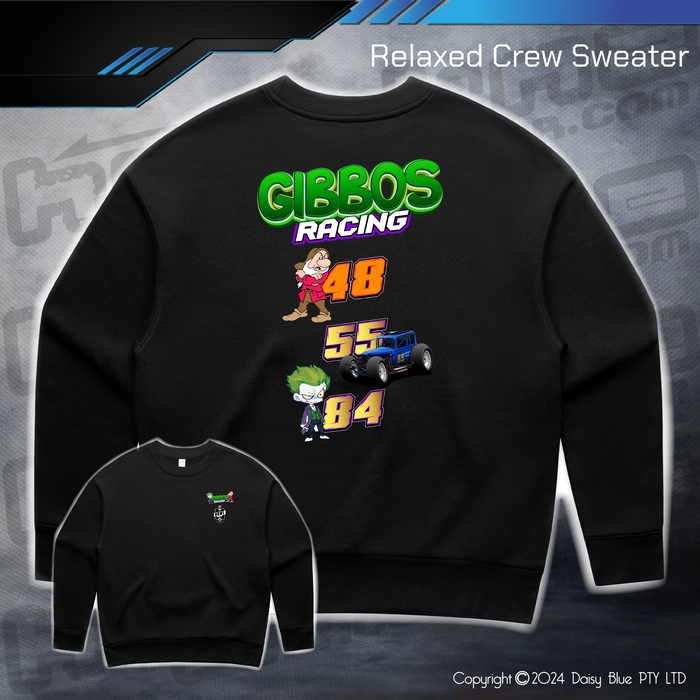 Relaxed Crew Sweater - Gibbo's Racing
